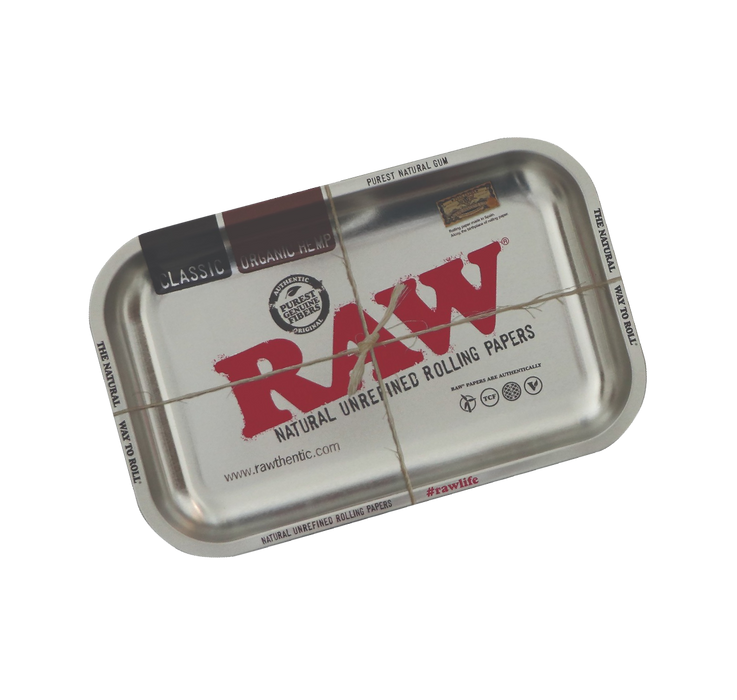 RAW Metal Rolling Tray Silver "small"