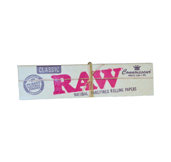 RAW Connoisseur Rolling Papers + Tips