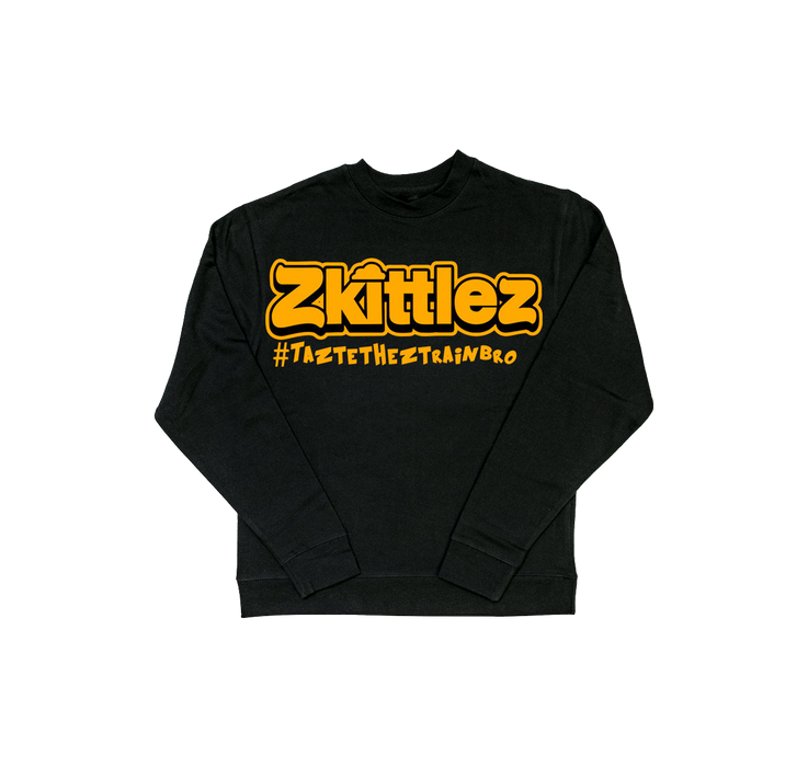 Official Zkittlez - Taste The Z Train Orange Crewneck Sweater