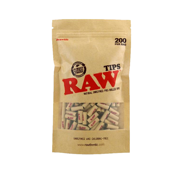 Raw Pre-Rolled Filter Tips - 200stk