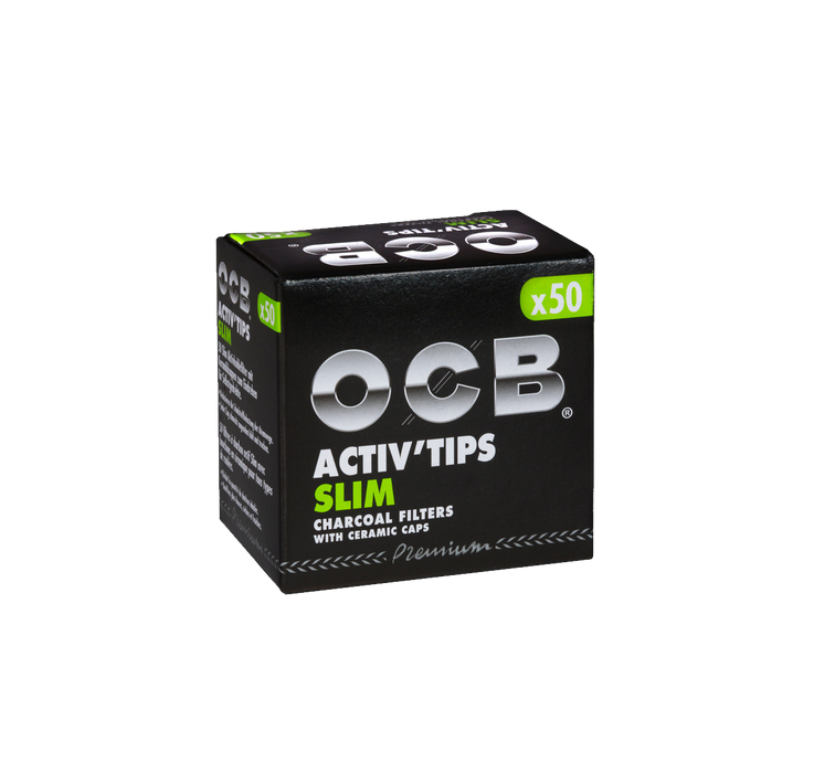 OCB Activ Tips Slim Aktivkohlefilter (50 Stk.)